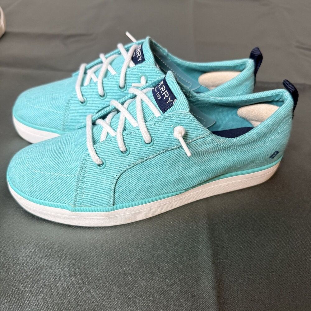 Sperry Crest Vibe Womens Blue Slip-on Walking, Casual Sneakers Memory Foam Y2K - Picture 4 of 5